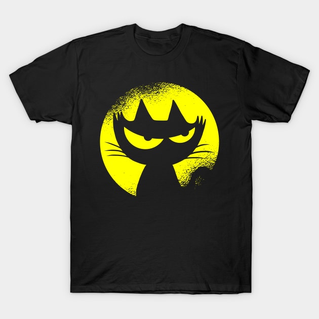 funny cat – Darkness the cat T-Shirt by LiveForever